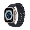 DUX DUCIS Ocean Wave - sportowy pasek silikonowy do Apple Watch 42/44/45mm grafitowy