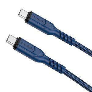 HOCO kabel Typ C do Typ C PD 60W VICTORY X59 1m niebieski